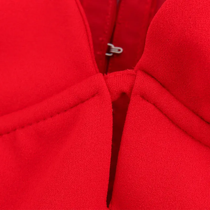 Сексуальные женские майки TRAF с открытой спиной летние пляжные шикарные