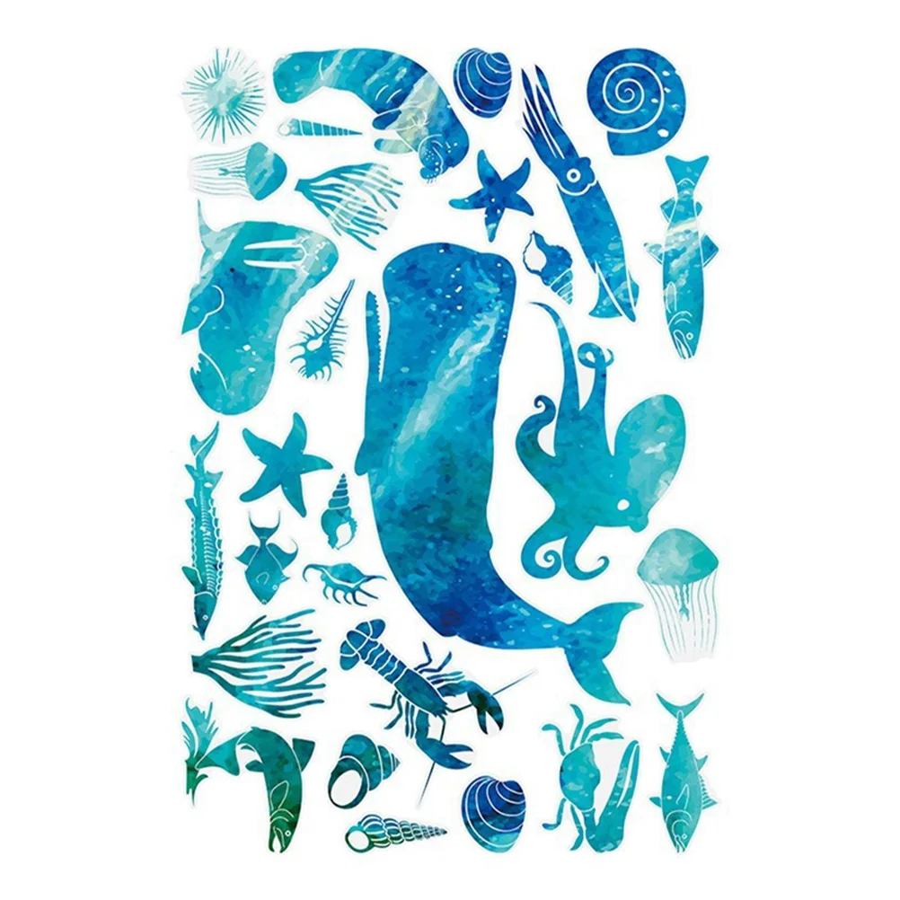 

Nursery Decals Self- Adhesive Stickers Marine Animal Wall Decal Wall Decoration Sea Life Decal