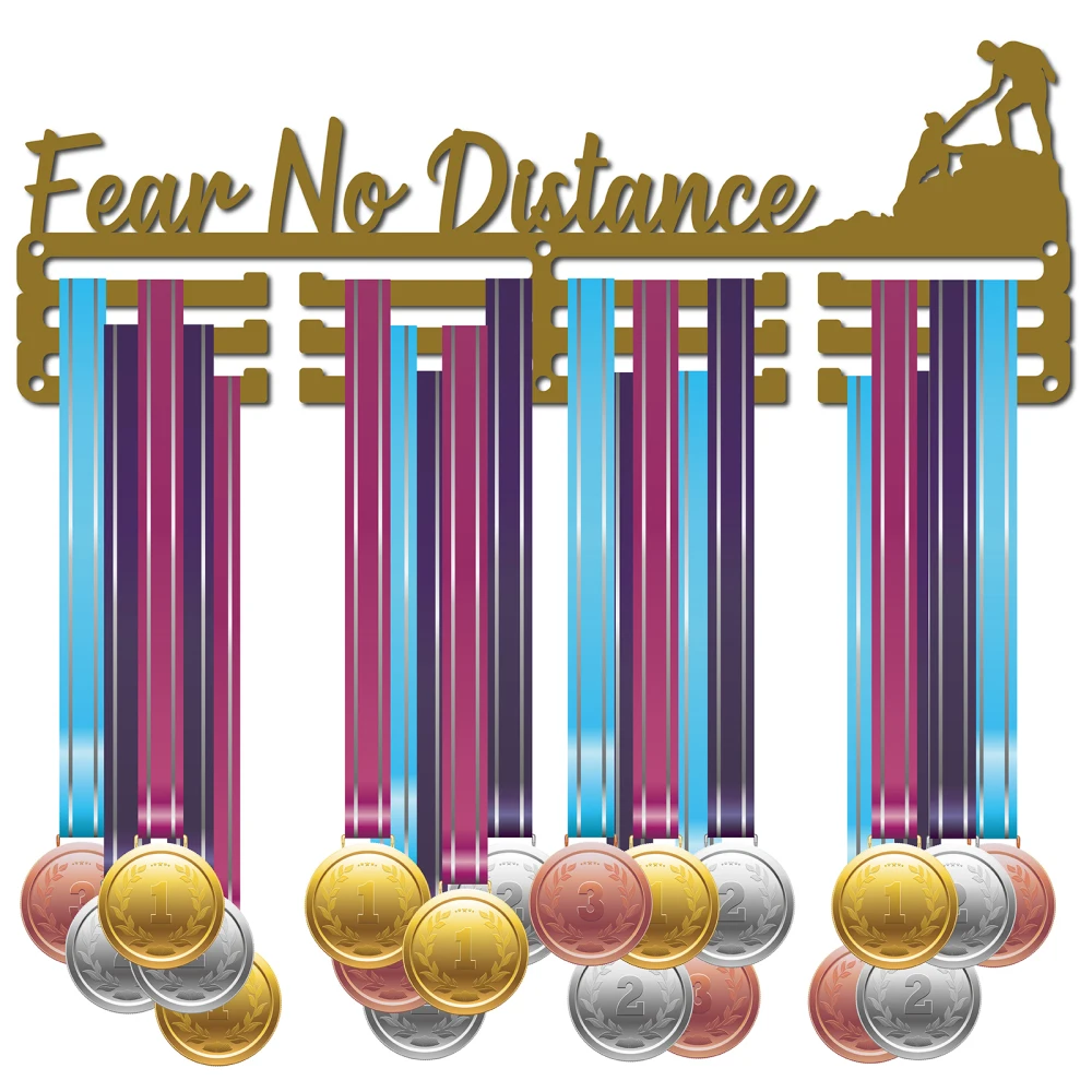 

Держатель медали для спорта, демонстрация медали, настенная вешалка, значок медалиста, бега, футбола, плавания, темного золотого цвета, страх без расстояния