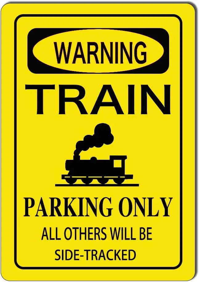 Винтажный металлический знак парк только железная дорожная станция жестяной