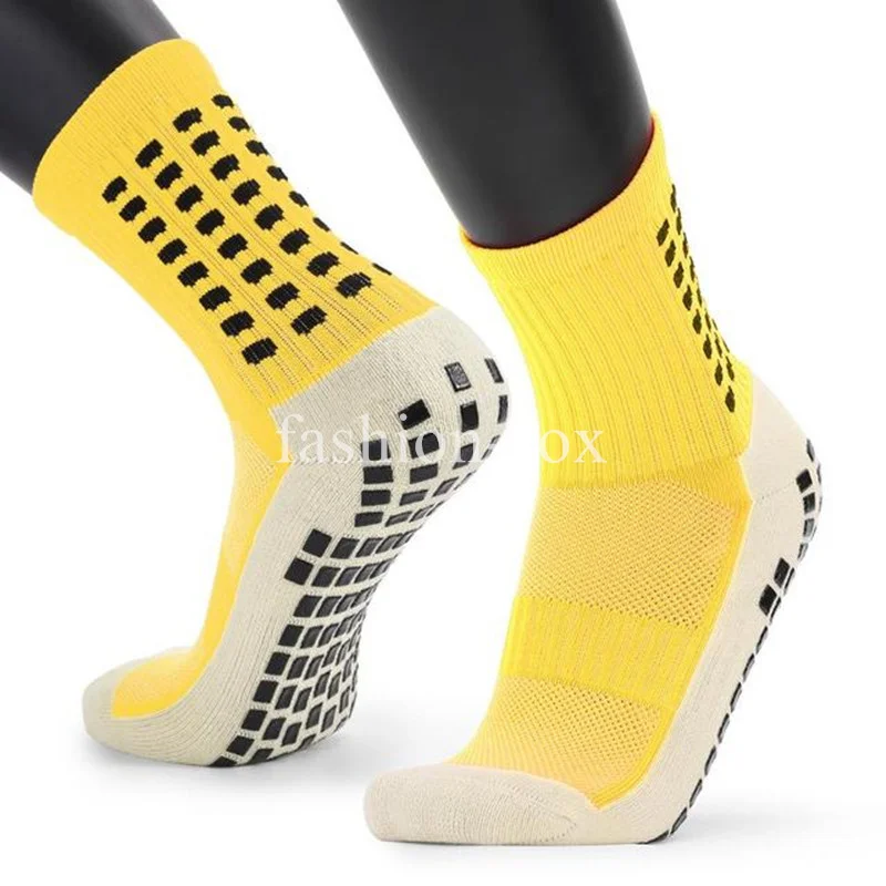 Compression Socks Thickened Silicone Anti-Slip Football Soccer Socks Grip Anti-friction Bottom Sports Running Men Women Socks