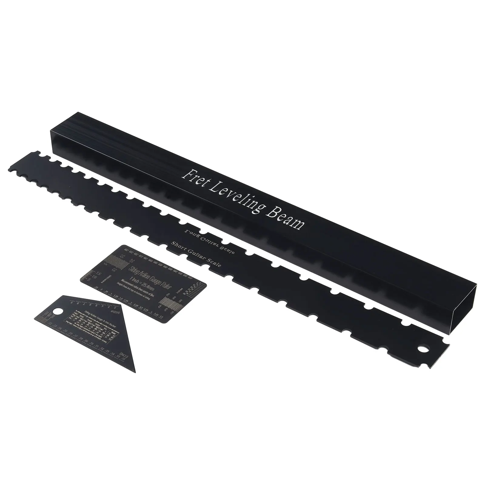 

Premium Fret Leveling Beam Ruler Kit Set, Guitar Neck Straight Edge, 4 PCS Luthier Tools, Ensure Guitar Maintain Excellence