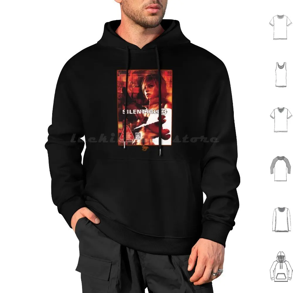 Оригинальная коробка Silent Hill 3-Jap Ps2 художественная (неоновая) толстовка из хлопка с