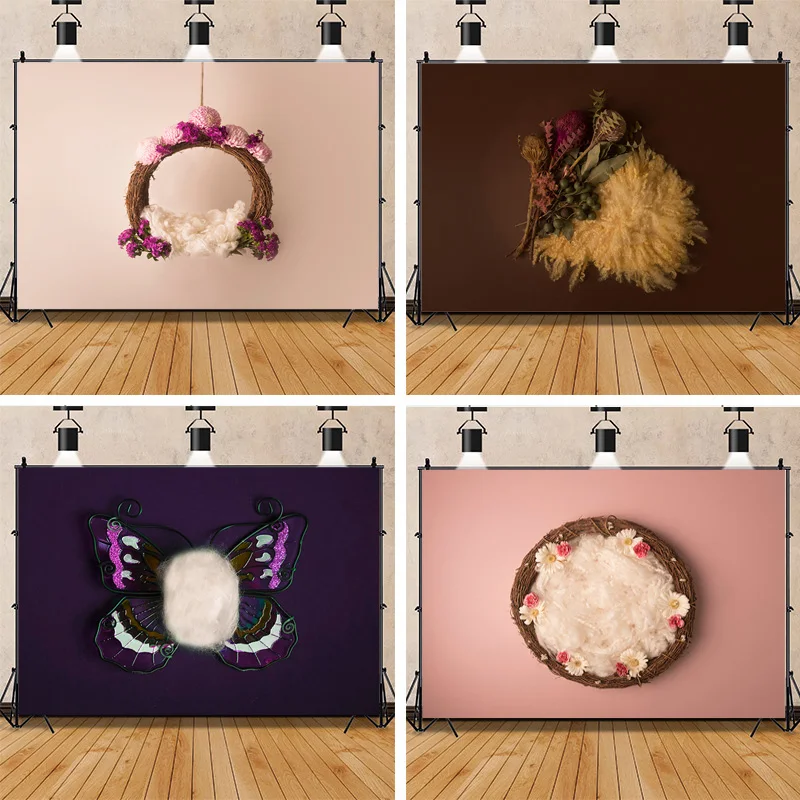 

Фотография для новорожденных, фотография, романтический Фотофон для дня рождения, детская фотогалерея, реквизит, фотография