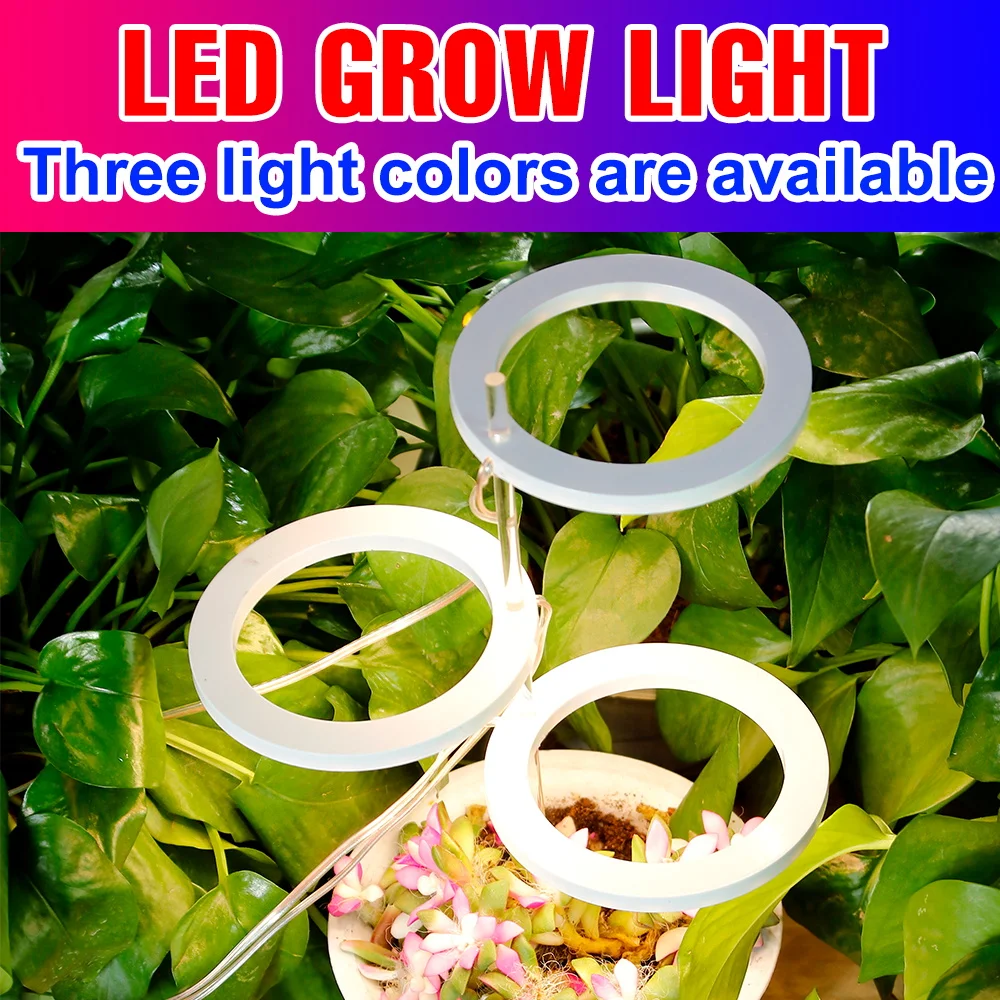 USB Phyto Grow Light 5V LED Phytolamp For Plants Full Spectrum Hydroponics Growth Light Bulb Dimmable Lamp For Plant 20 40 60led