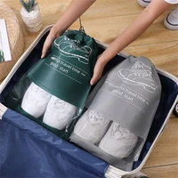 portable large capacity pocket drawstring shoe organizer storage bag shoe bag thickened