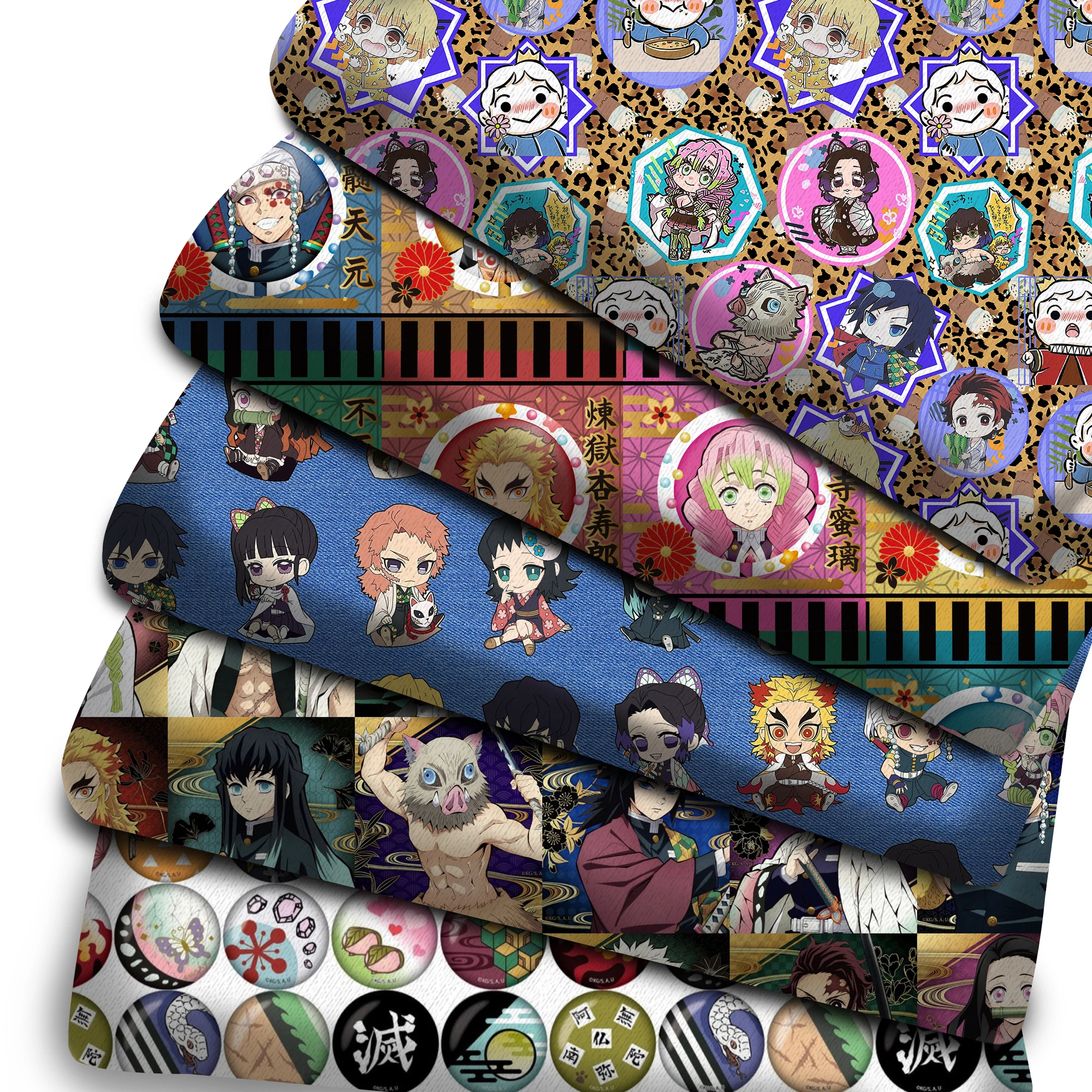 50*145 см японская аниме полиэфирная хлопковая/чистая хлопчатобумажная ткань для