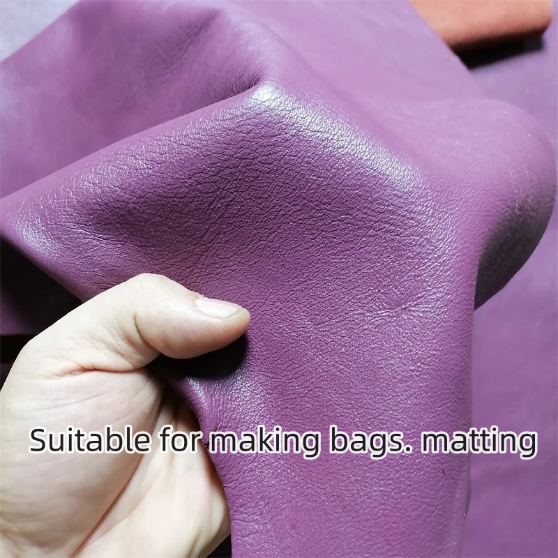1/1 2 мм фиолетовая овчина. Кожа первого слоя. Ткань из натуральной кожи. Сделай Сам