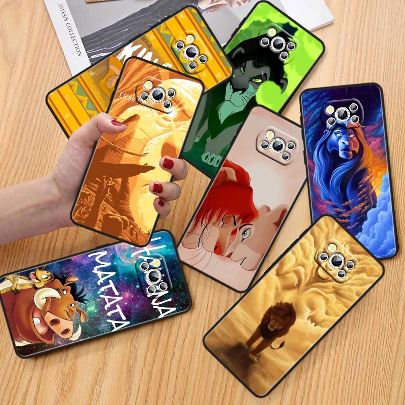 

The Lion King Phone Case For Xiaomi POCO C50 C40 C31 C3 M5S X4 M4 M3 F4 F3 GT F2 F1 X3 NFC X2 Pro Black Cover