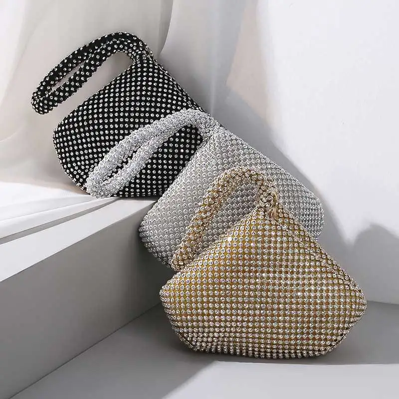 

Evening Clutch Bags Diamond-Studded Evening Bag For Wedding Women's Wallet Female Purses Card Holder Wallets Female Money Bag