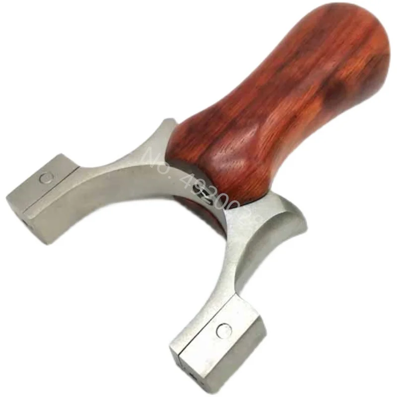 Рогатка для охоты на открытом воздухе TTF с плоской ручкой из твердой древесины