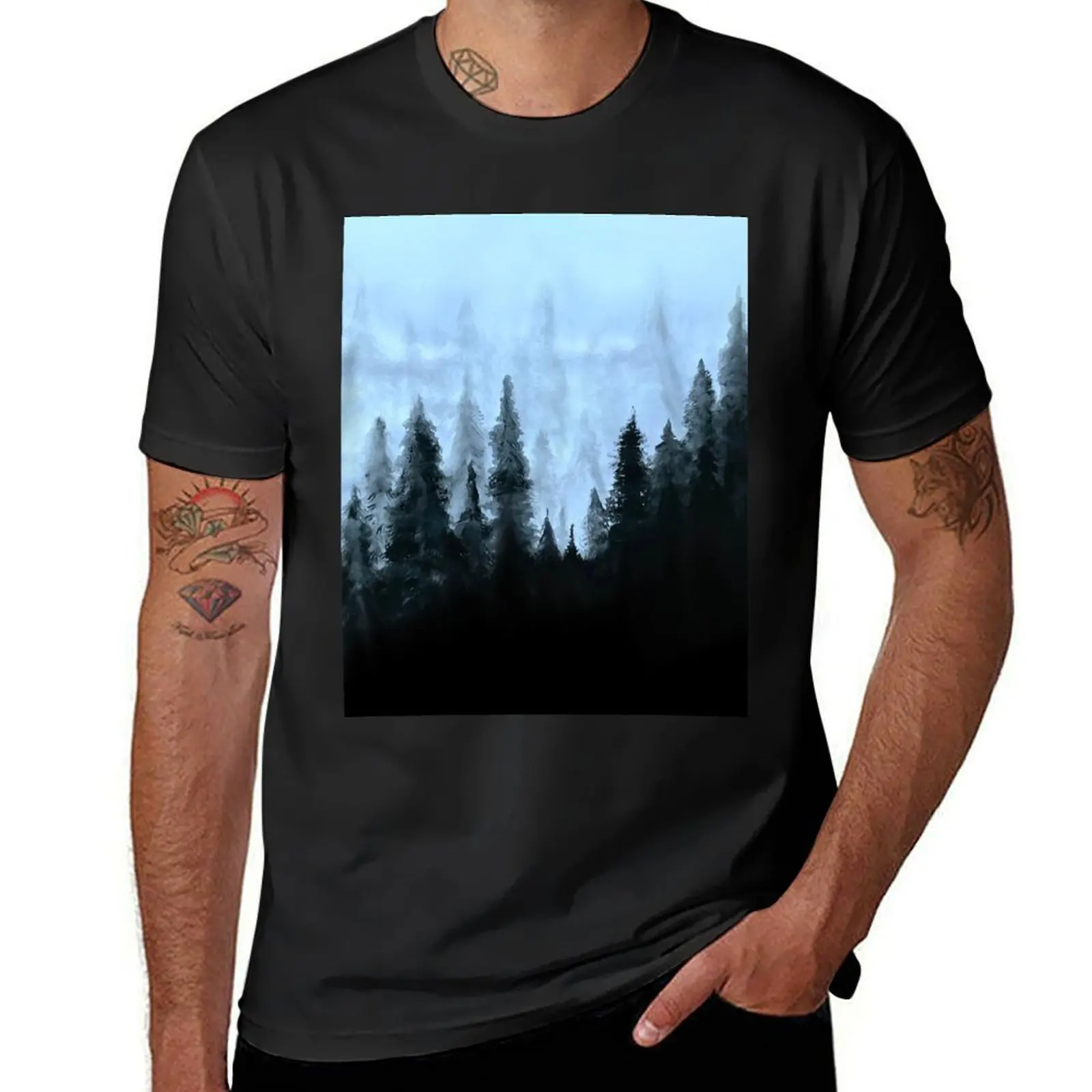 Мужские футболки Misty Forest хлопок