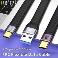 accezz pd 100w type c cable usb 4 0 1040gbps data cable fast charging usb c to type c for macbook huawei thunderbolt 3 wire