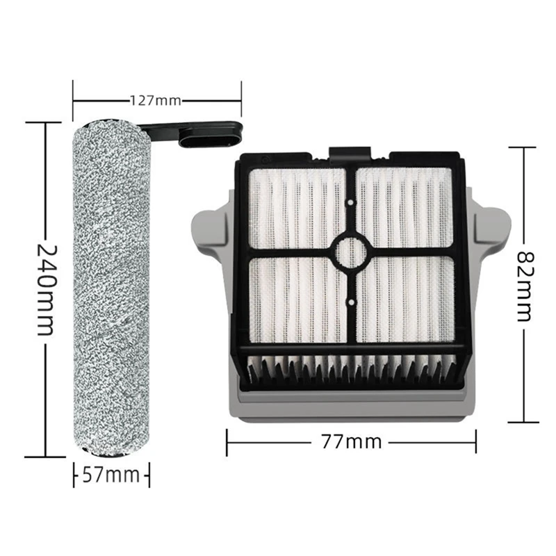 Роликовая щетка HEPA-фильтр для Tineco One Floor S7/S7 PRO машина мытья полов пылесос запасные