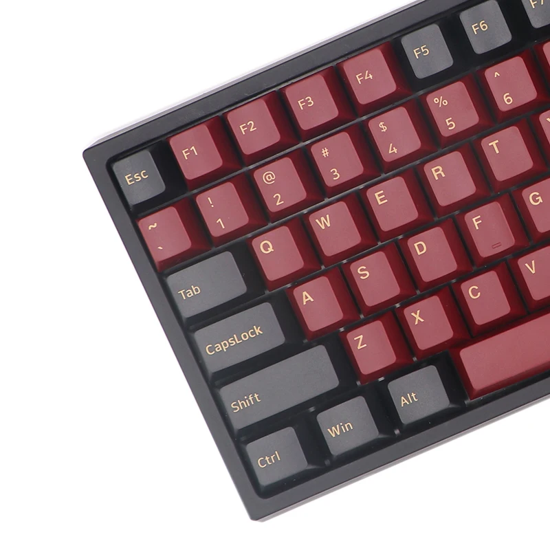 

Keypro Red Warrior 160KEYS Double-shot two color font PBT keycap For Wired USB mechanical keyboard Cherry MX switch