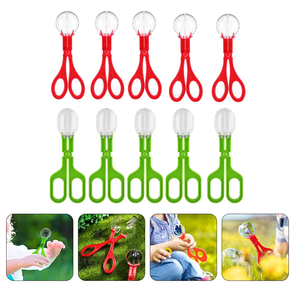

10 Pcs Insect Scissors Practical Trapping Clamps Outdoor Kids Toys Clips Bug Catchers Crawl