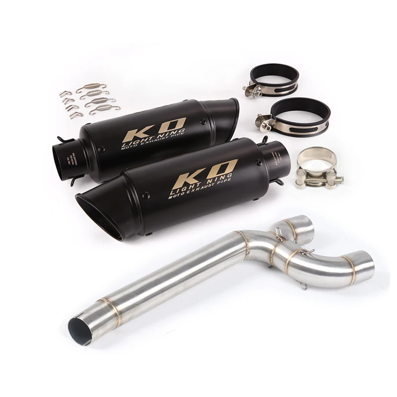 

Выхлопная труба для YAMAHA FZ6/FZ6N/FZ6S 2004-2011, глушитель для мотоцикла, средняя труба, съемный глушитель дБ, пара левый и правый