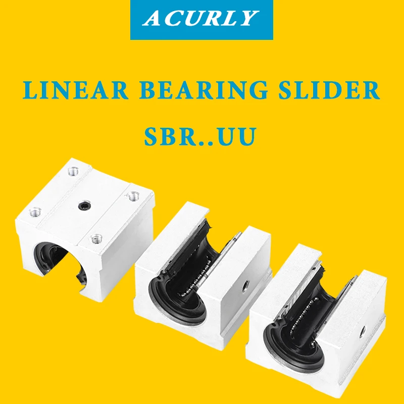 

Bearing Slide SBR10UU SBR12UU SBR16UU SBR20UU SBR25UU SBR30UU linear Ball Bearing Block open type CNC Router SBR linear guide