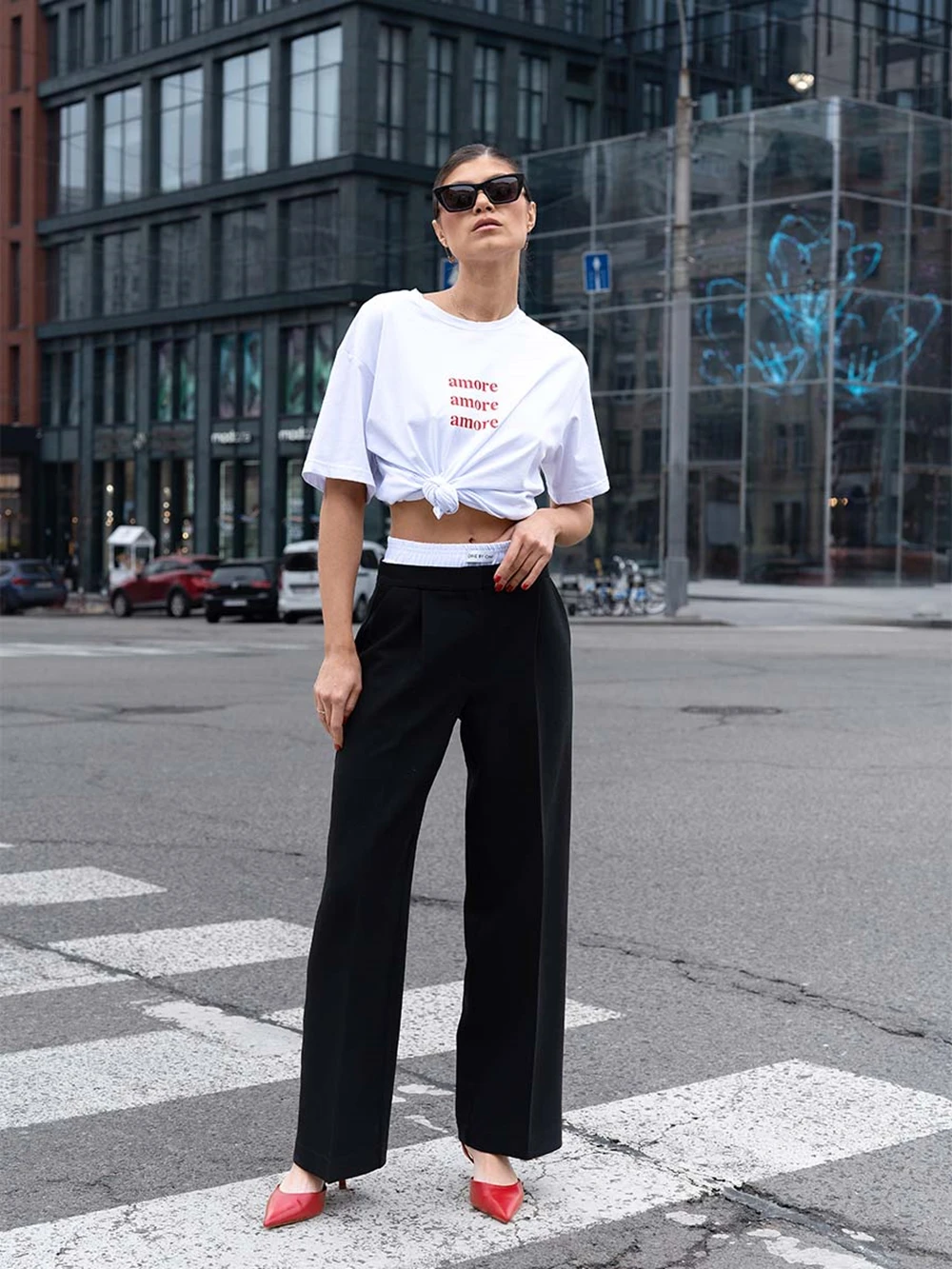 Женская хлопковая футболка Amore Love