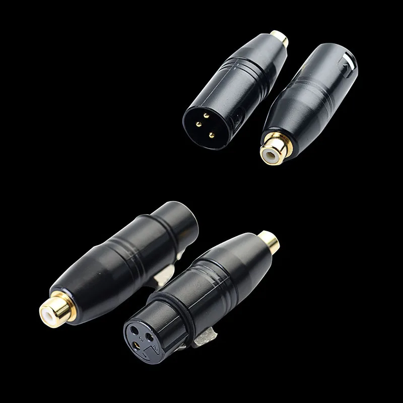 

Gold Plated XLR 3PIN Female Male To Rca 3-core RCA Female Plug Audio Microphone Adapter Plug
