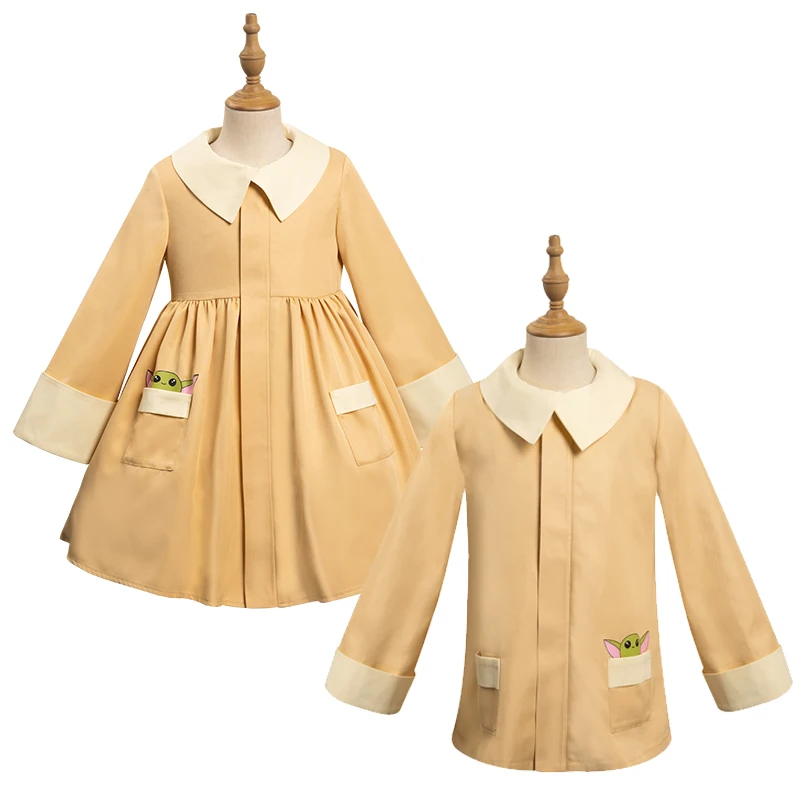 

Kids Star Cosplay Costume Lolita Dress Coat Children Outfits Little Girls Yellow Shirts Kid Halloween Carnival Party Suit