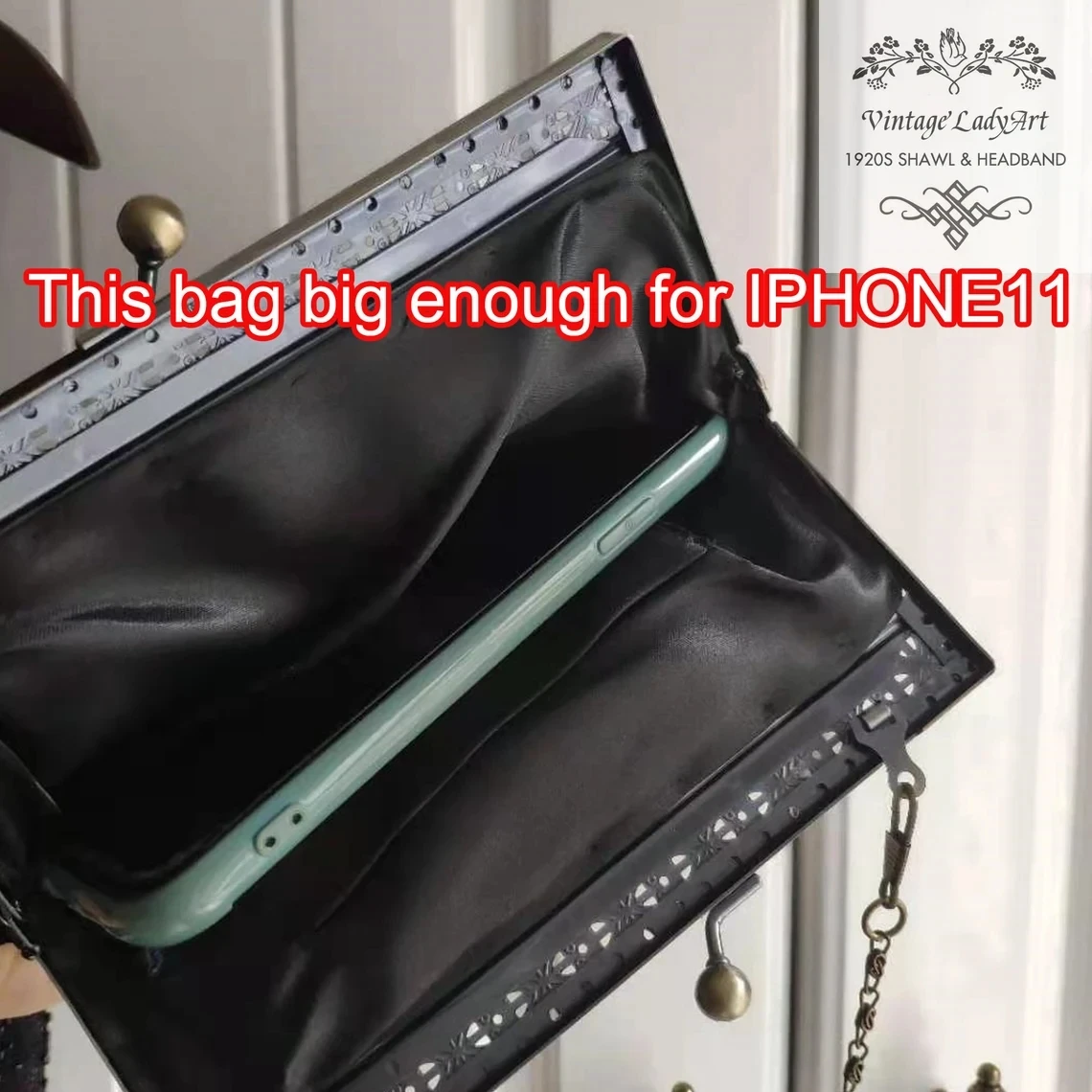 Винтажный клатч в виде павлина с блестками