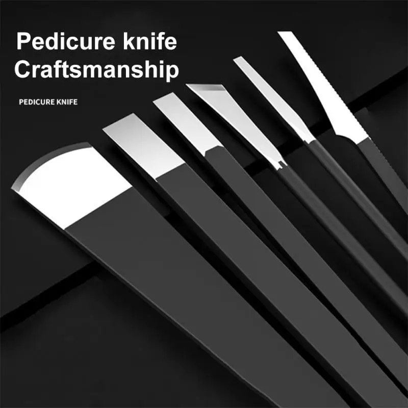 

1-13pcs Stainless Steel Pedicure Knife Remove Dead Skin Calluses Nail Ingrown Cuticle Scraper Foot Care Pedicure Manicure Tools