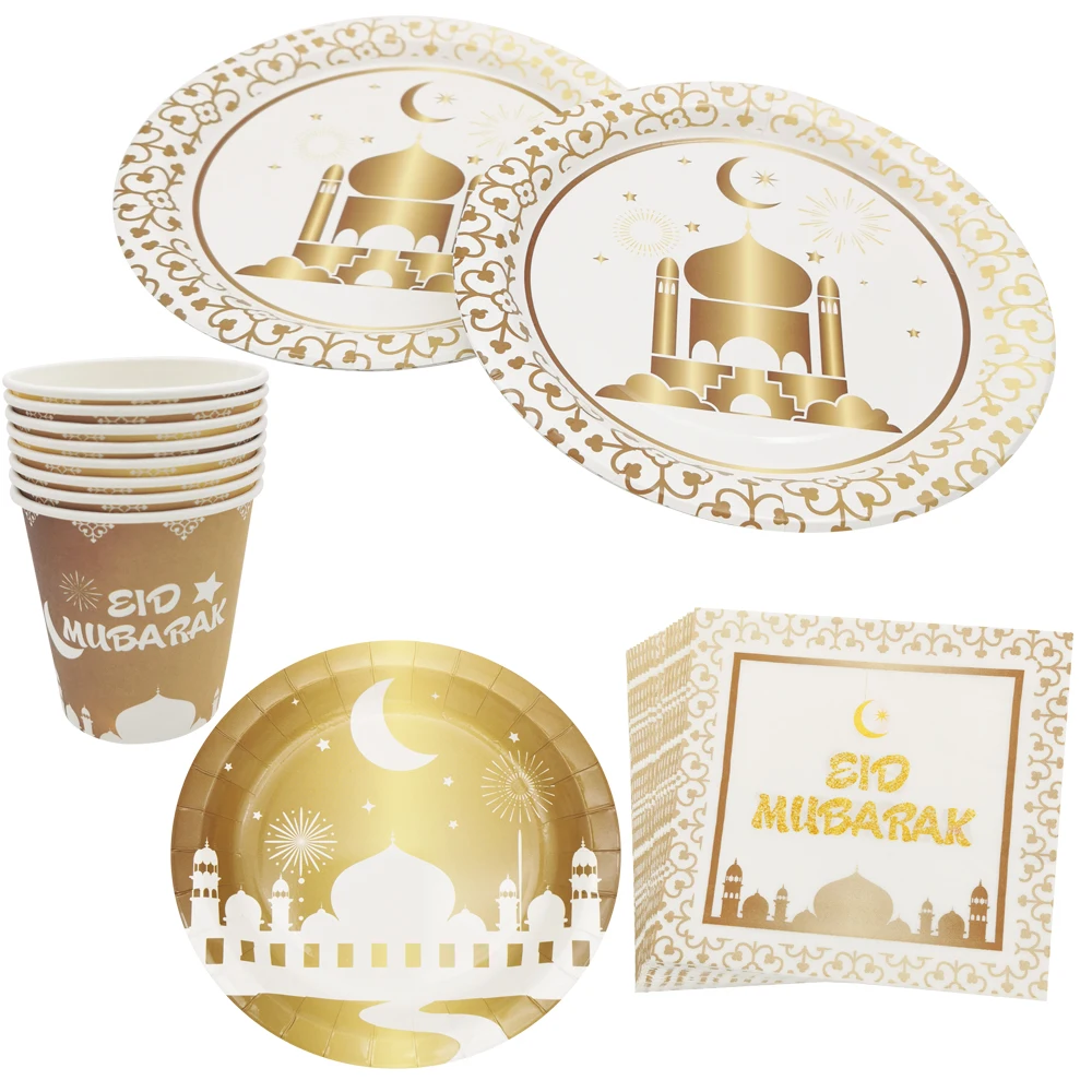 Одноразовая посуда QIJOYJU для Рамадан Карим