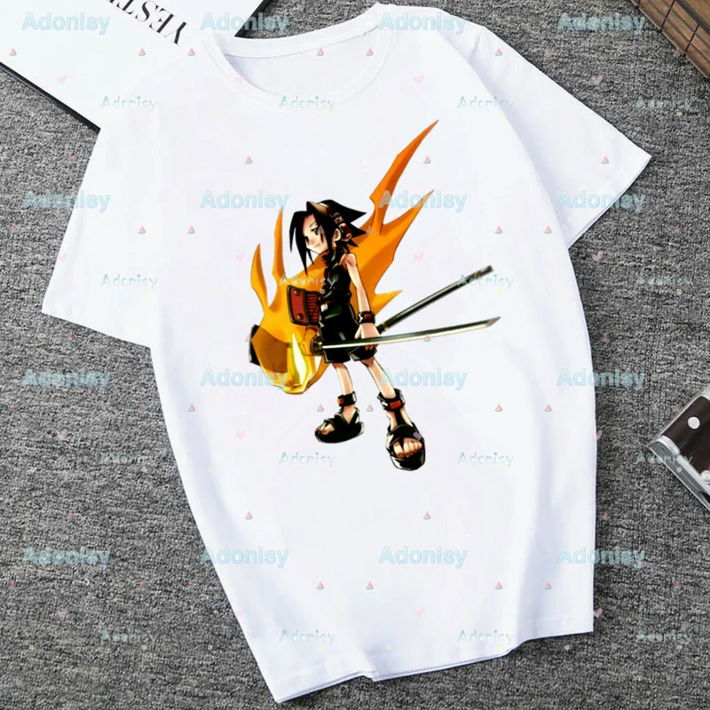 

Shaman King Women Harajuku Korean Style Graphic Tops Kawaii Female T-shirt,Drop Ship