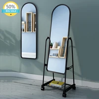 Fashion Full Body Dressing Mirror Standing Flexible Vanity Mirror Floor Large Bedroom Decor Espejo Tocador Room Accessories
