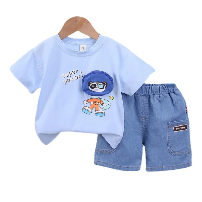 

New Summer Toddler Outfits Baby Girl Clothes Suit Children Boys Casual T-Shirt Shorts 2Pcs/Sets Infant Costume Kids Tracksuits