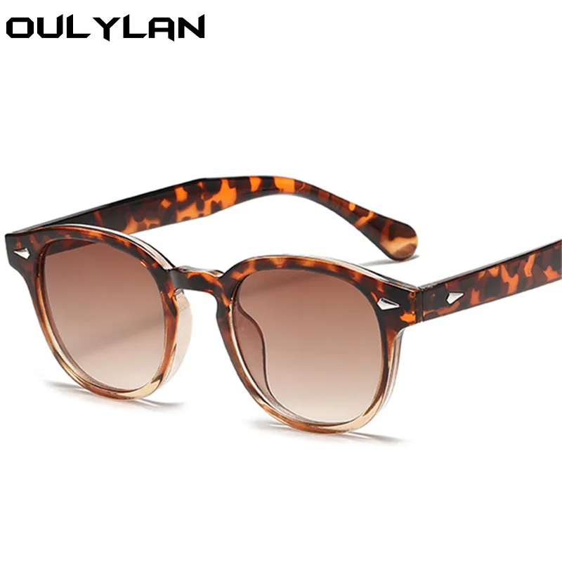 

Маленькие круглые солнцезащитные очки Oulylan в стиле ретро, женские брендовые дизайнерские классические Винтажные Солнцезащитные очки в опр...