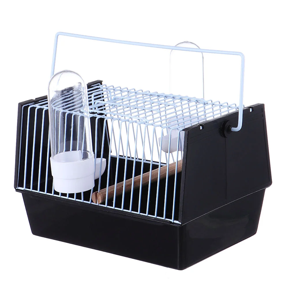 

Cage Bird Parrot Carrier Pet Travel Birds Portable Handheld Transport Carrying Lightweight Hanging Iron Handle Outing Bath