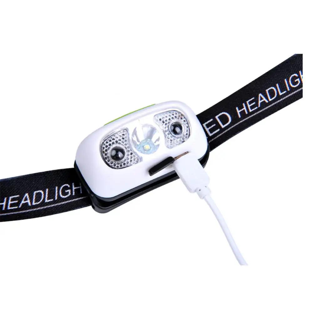 

Portable Outdoor Headlamp Elastic Headband 4 Gears Bike Lamp 60° Adjustment Angle Ipx5 Waterproof Bicycle Equipment Lightweight
