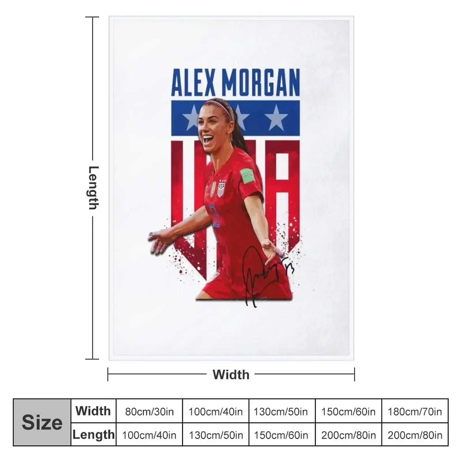 Подарки для мужчин Alex Morgan крутое графическое подарочное одеяло одеяла и пледы
