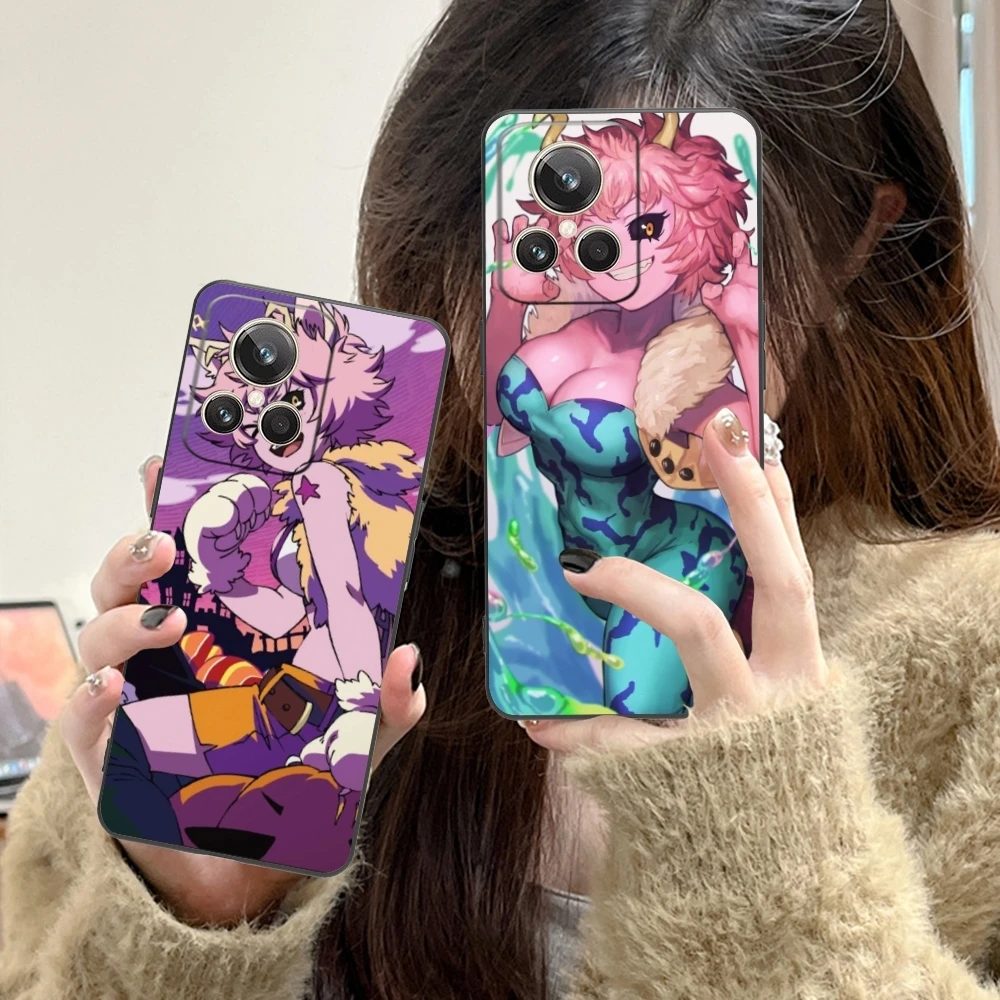 Черный мягкий чехол для телефона с изображением героя мины Ashido мобильный телефон