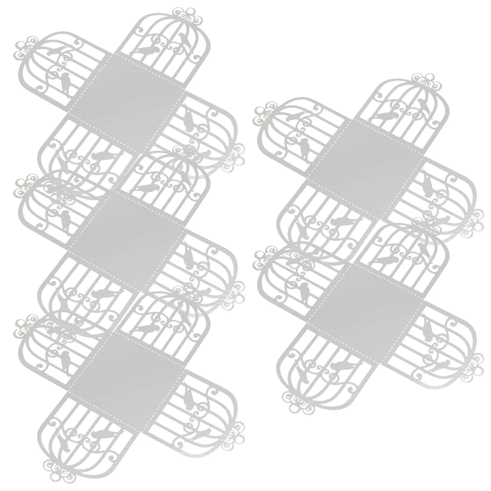 

50 Pcs White Wrapping Paper Wedding Candy Treat Box Table Tray Cupcake Liner Candy Chocolate Bridal Shower Candy Box