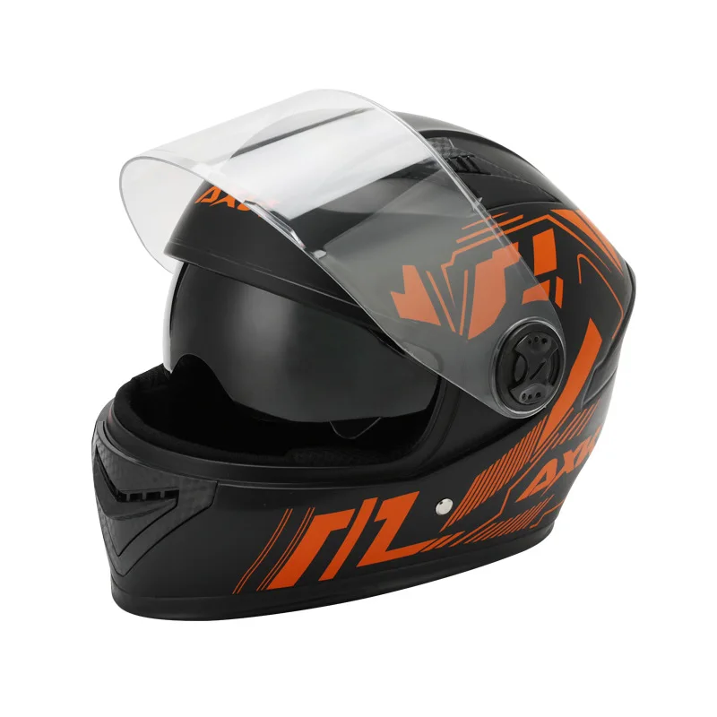 

Motorcycle, Electric Motorcycle Helmet, Men's and Women's Winter Riding Helmet, Anti Fog Mirror, Scarf, Warm Full Face Helmet