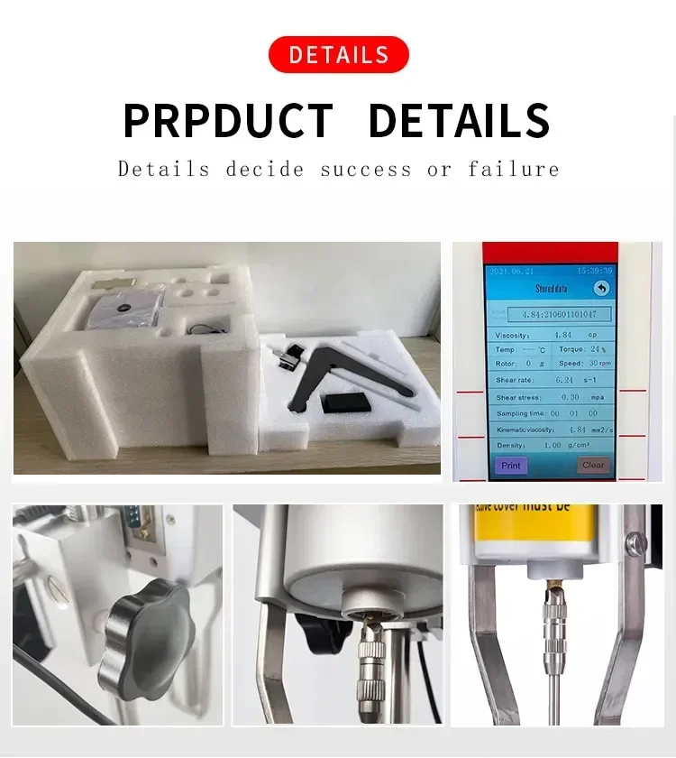 Veidt Weighing NDJ-5S Lab Цифровой ротационный вискозиметр Brookfield для косметического