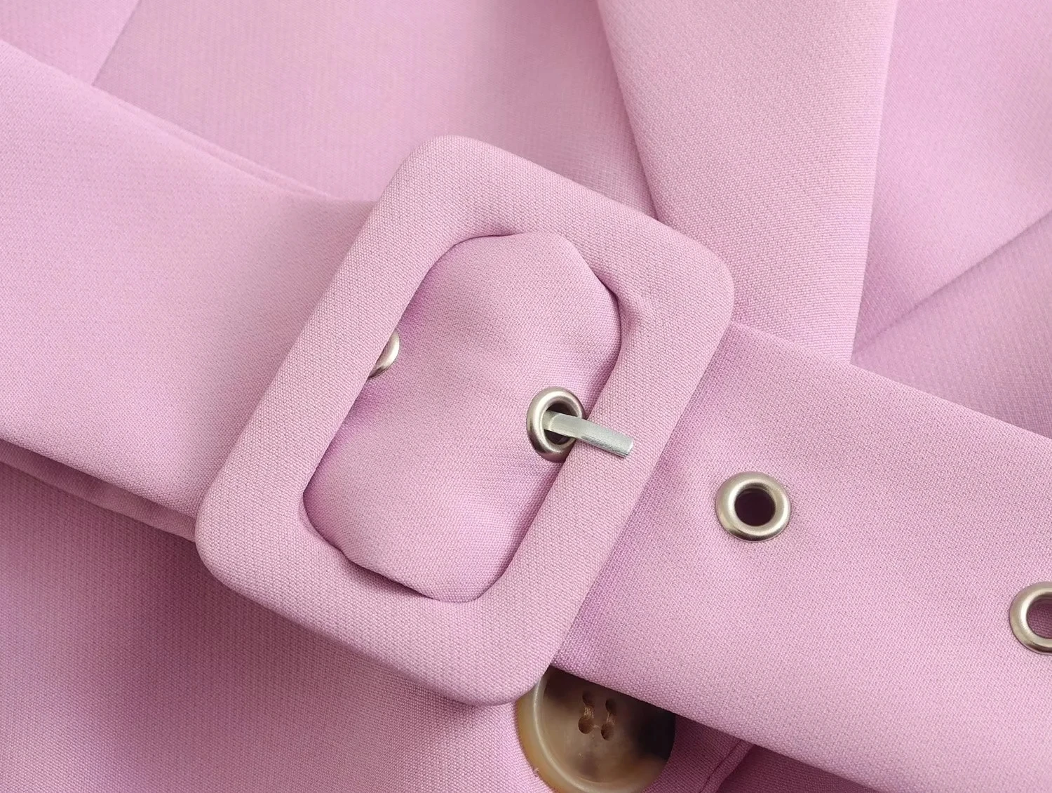 Dave&Di Casual Jacket Women Ins Fashion Blogger Sashes Violet Color Elegant Blazers
