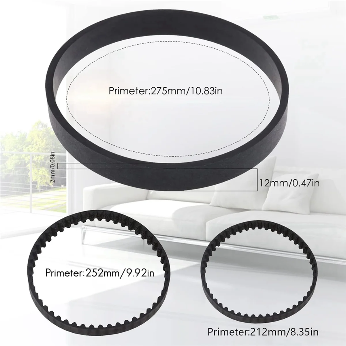 Сменный вакуумный ремень 6 шт. для моделей Bissell ProHeat 2X Revolution Pet Pro Cleaner 1986 1964 2007 2007P