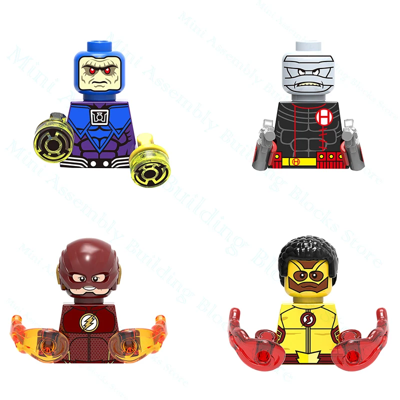 Кубики DC Wally West Mongul Hush, мини-кубики, классический фильм, классический фильм, Мультяшные куклы, сборные игрушки для детей, подарки