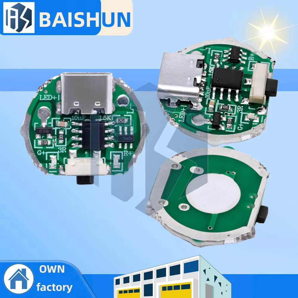Плата драйвера светодиодного фонарика Baishundianzi 10 Вт
