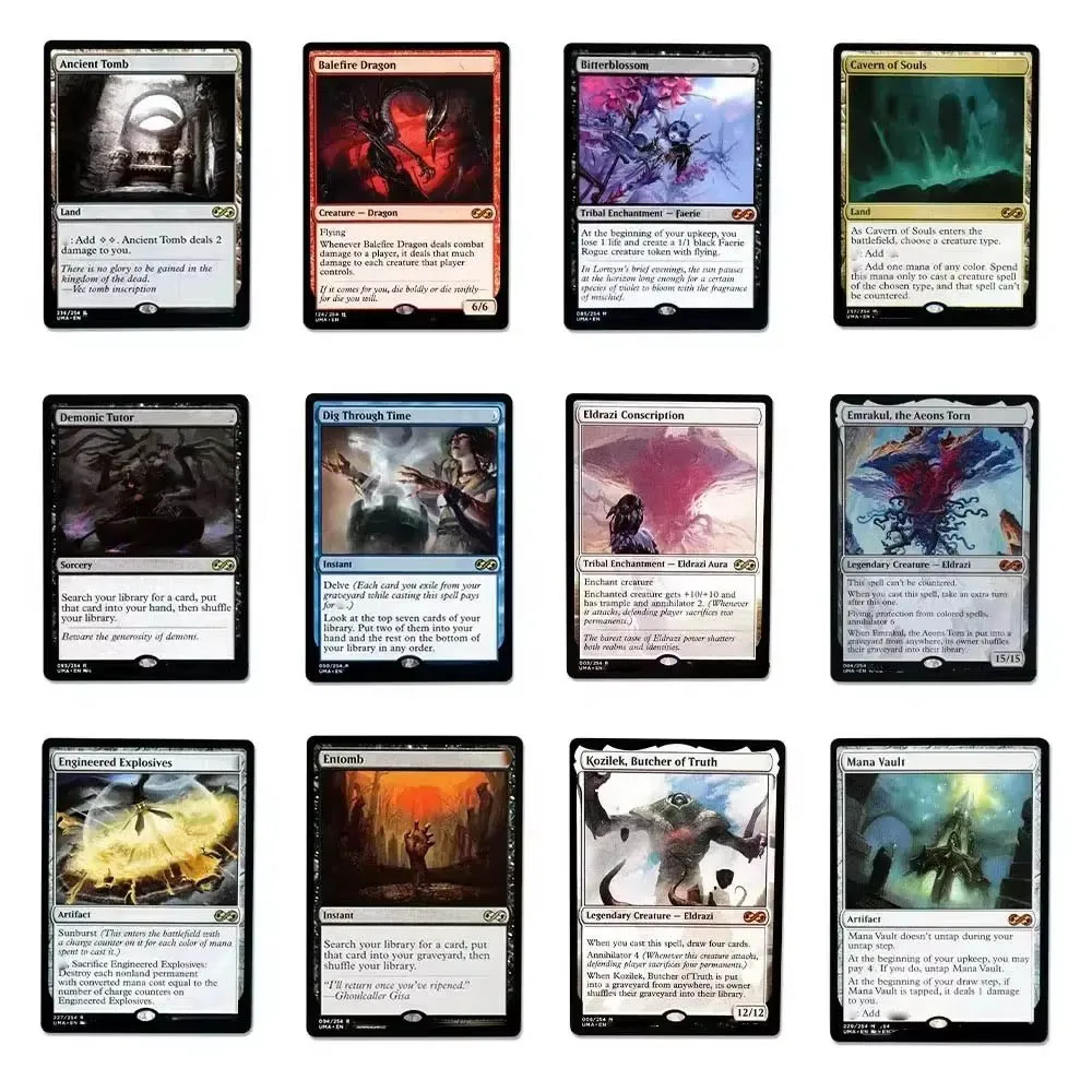 Волшебная прокси-игра holo Ultimate Masters (UMA) черное качество прокси игральные карты