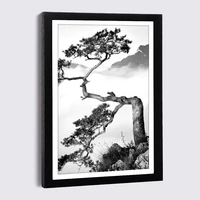 nordic family photo frame wall with china pine landscape canvas poster and prints 9x13 21x30 black wood frame painting frames