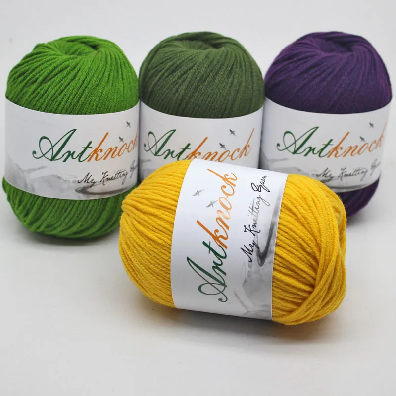 

12pcs Fine Milk Cotton Yarn for Knitting Sweater Doll Organic Crochet Yarn DIY Crochet Yarn Cotton