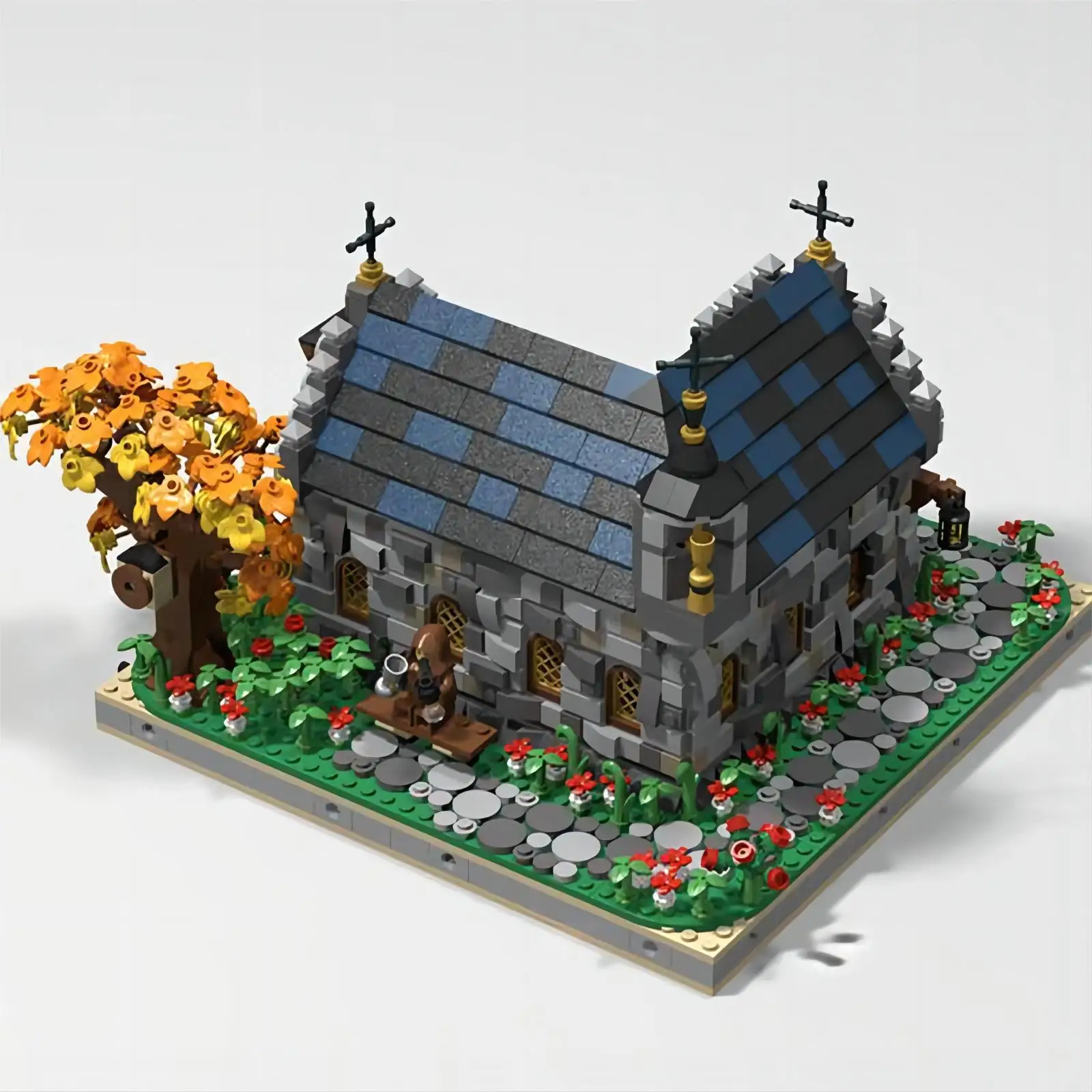 Строительный блок MOC 93482 средневековый замок здание церковной домик сцена