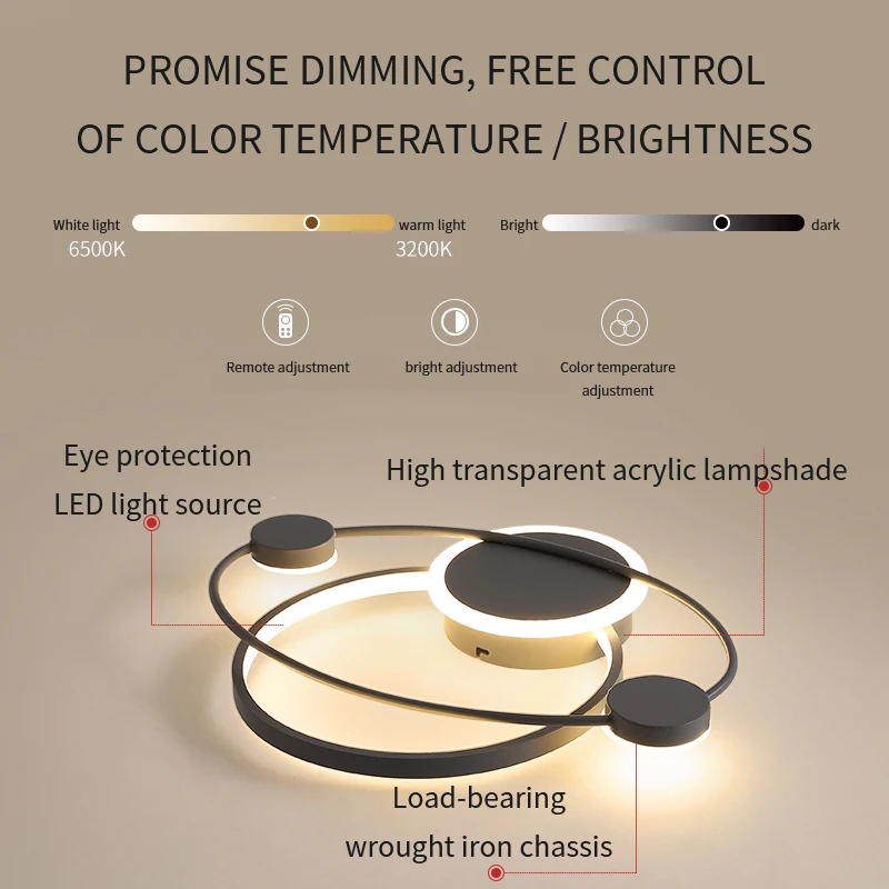 Современный домашний светодиодный светильник в виде неба серая декоративная