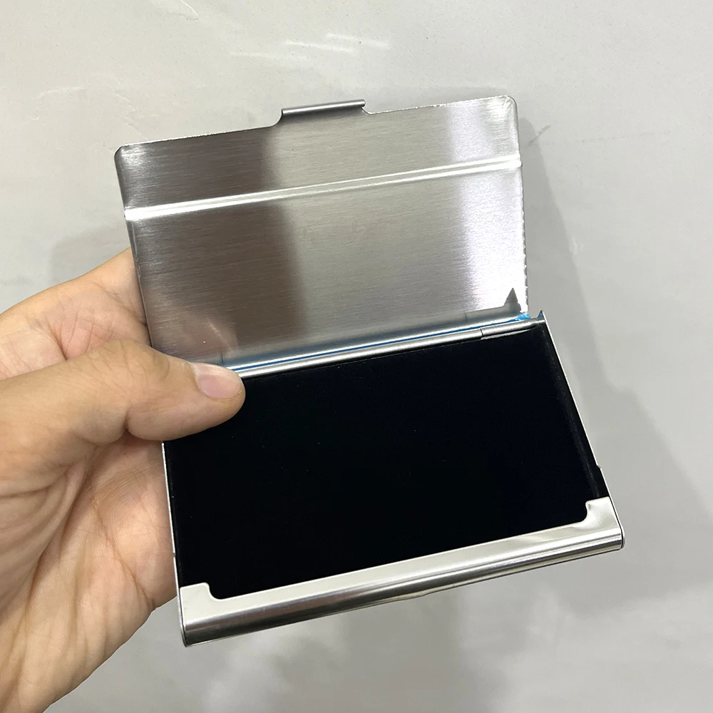 Пользовательский держатель для визитных карточек мужчин деловой креативный