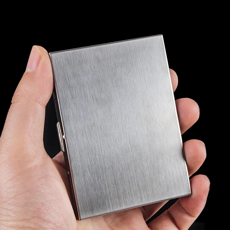 Metal Simple Fine Cigarette Case 13 Portable Men and Women's Cigarette Case Moisture-proof and Pressure-resistant